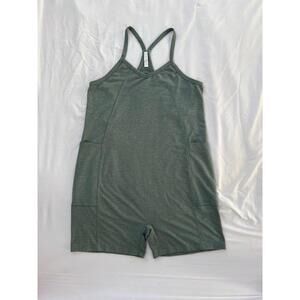 Z by Zella Women’s size M “Change of Heart” heather green romper